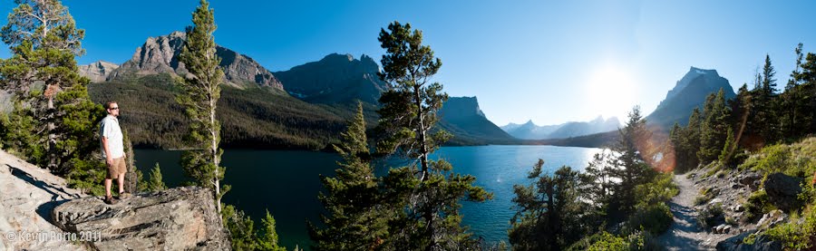 St. Mary Lake Panorama by KevinPorto.com