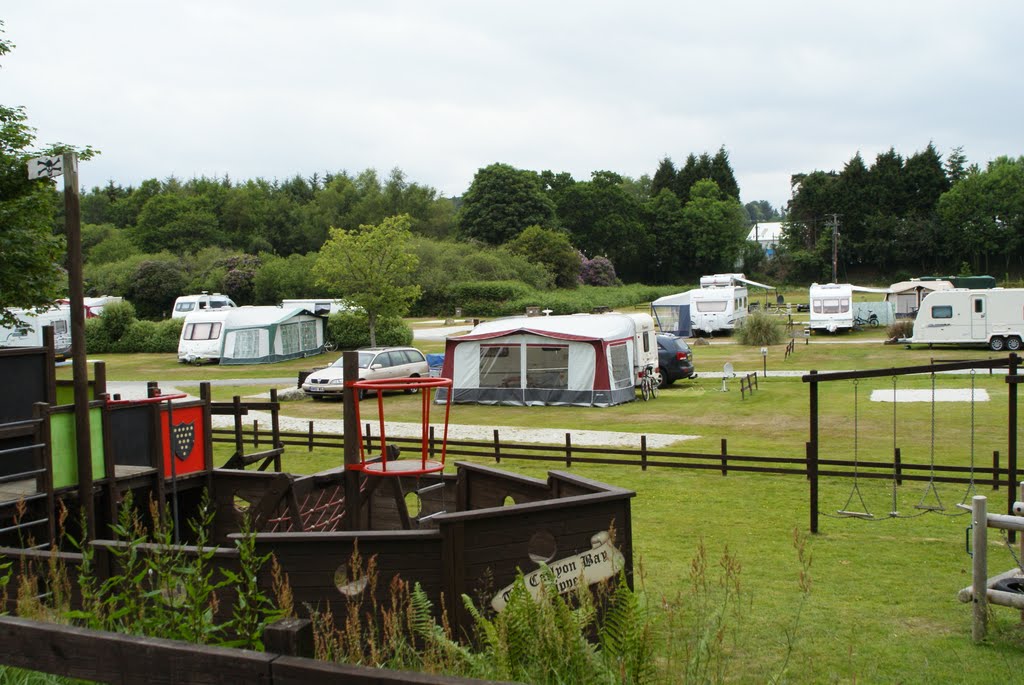 Ceinnis Field all electric pitches some partial hardstanding by Madcaravanner