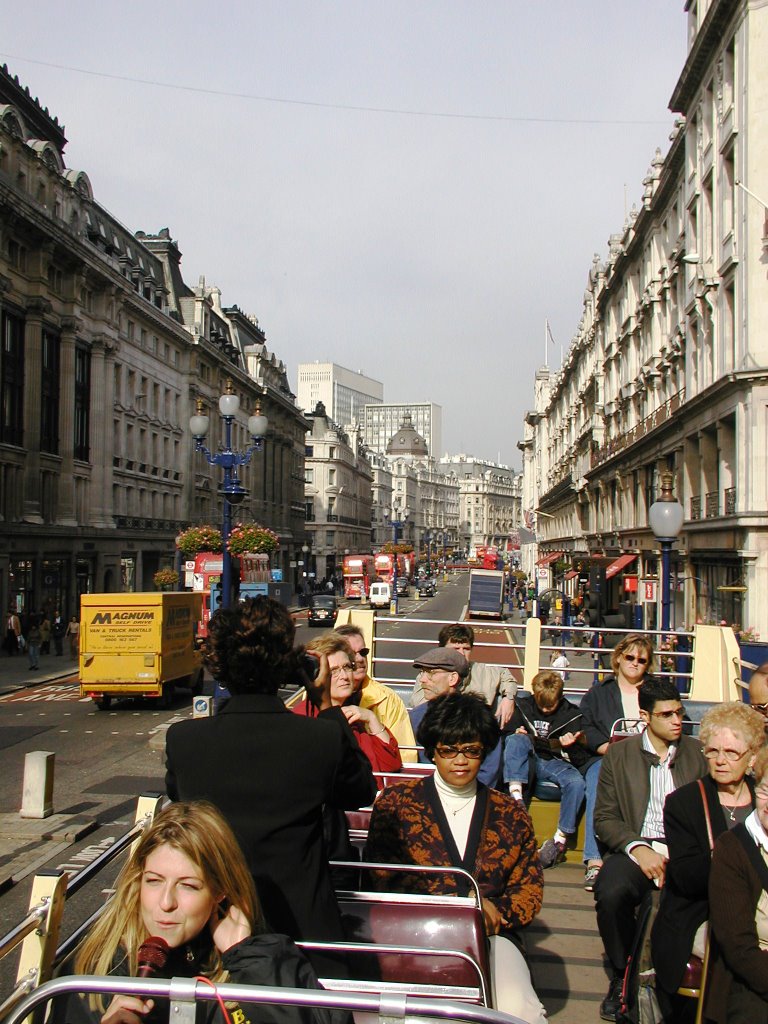 London from the double decker by Gerry Church