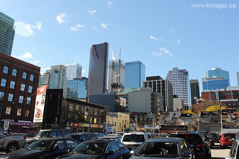 Downtown Toronto from Church and Queen Parking Lot by www.kimagic.ca