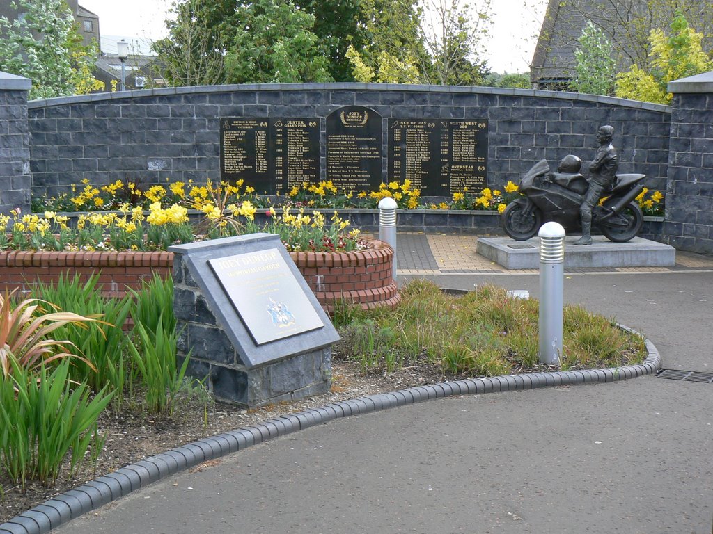 Joey Dunlop Memorial Garden, Ballymoney, Northern Ireland by downhill