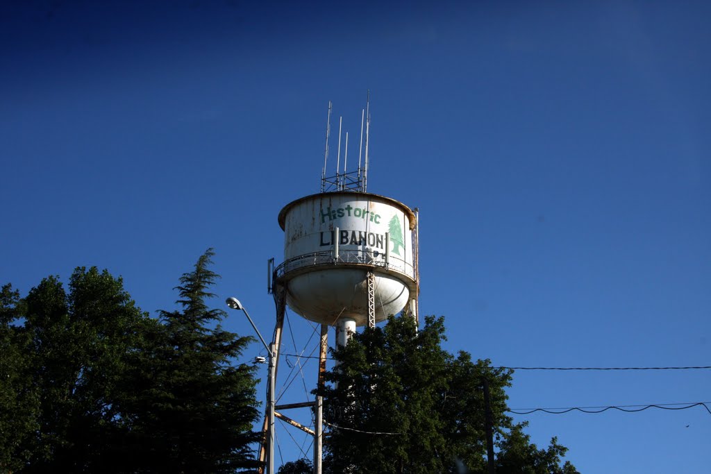 Water Tower In Lebanon, Illinois......(1622394350) by 1622394350