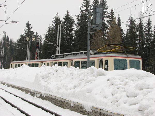 Štrbske Pleso, zubačka na zima / Csorbató fogaskerekű télen by Kozalik Attila