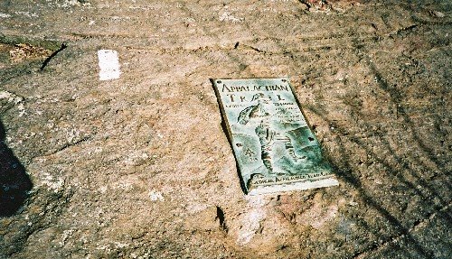 Appalachian Trail Plaque on Springer Mountain by Daniel Staniforth