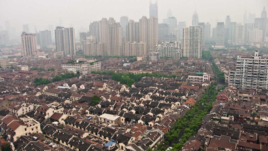 View northwest from a high-rise at Jianguo Lu by invidia