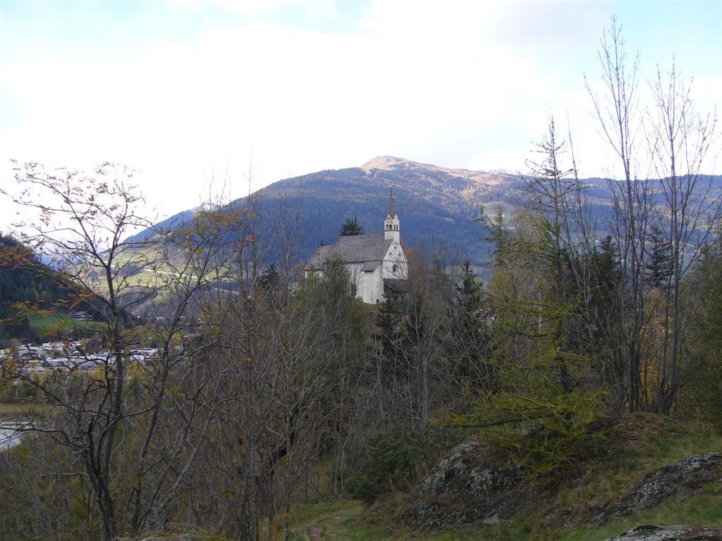 Vipiteno - St. Zeno Chapel from Castel Tasso by dstaiano