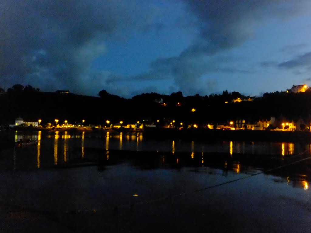 Tobermory Harbour from The Mishnish Hotel. by David Booth