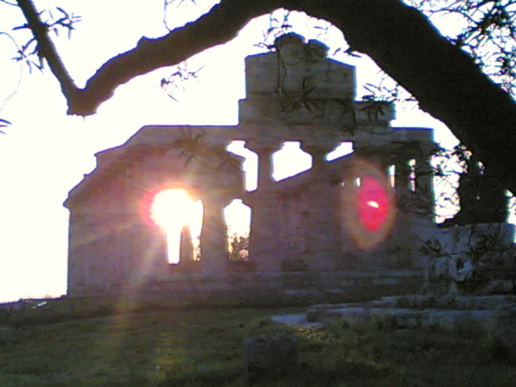 Temple at sunset by maurizioromano