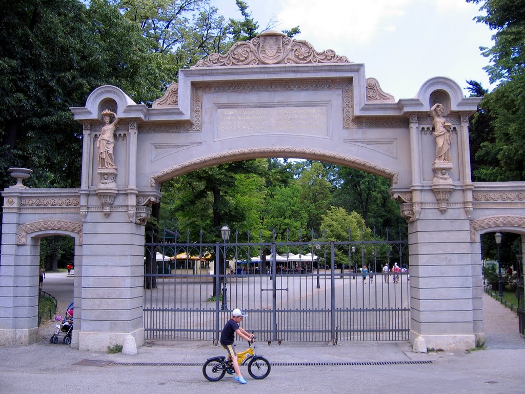 Some images of summer in Zagreb 6 (Entrance portal of Maksimir park) by Miroslav Komar