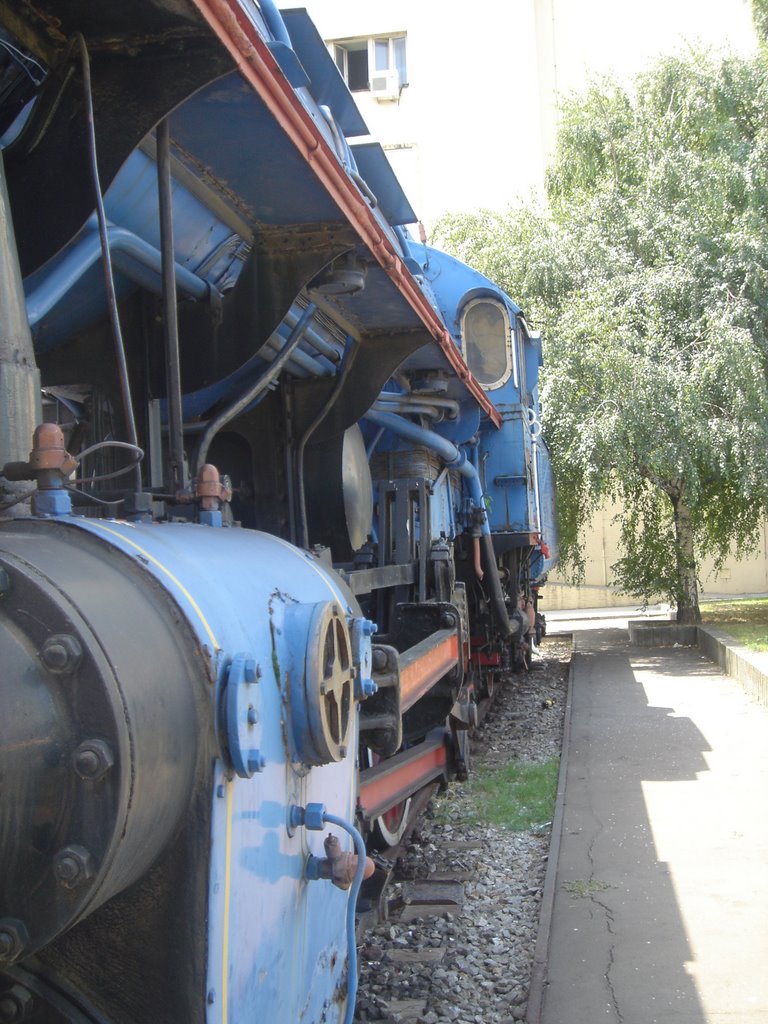 Tito's blue train locomotive (niebieski parowoz pociagu Tito) by hvar