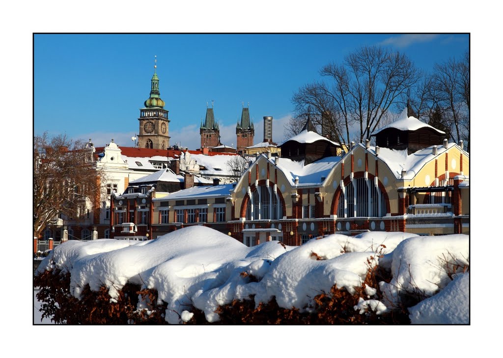 Hradec Králové - pohled z Tylova nábřeží, CZ by Horst Gryger