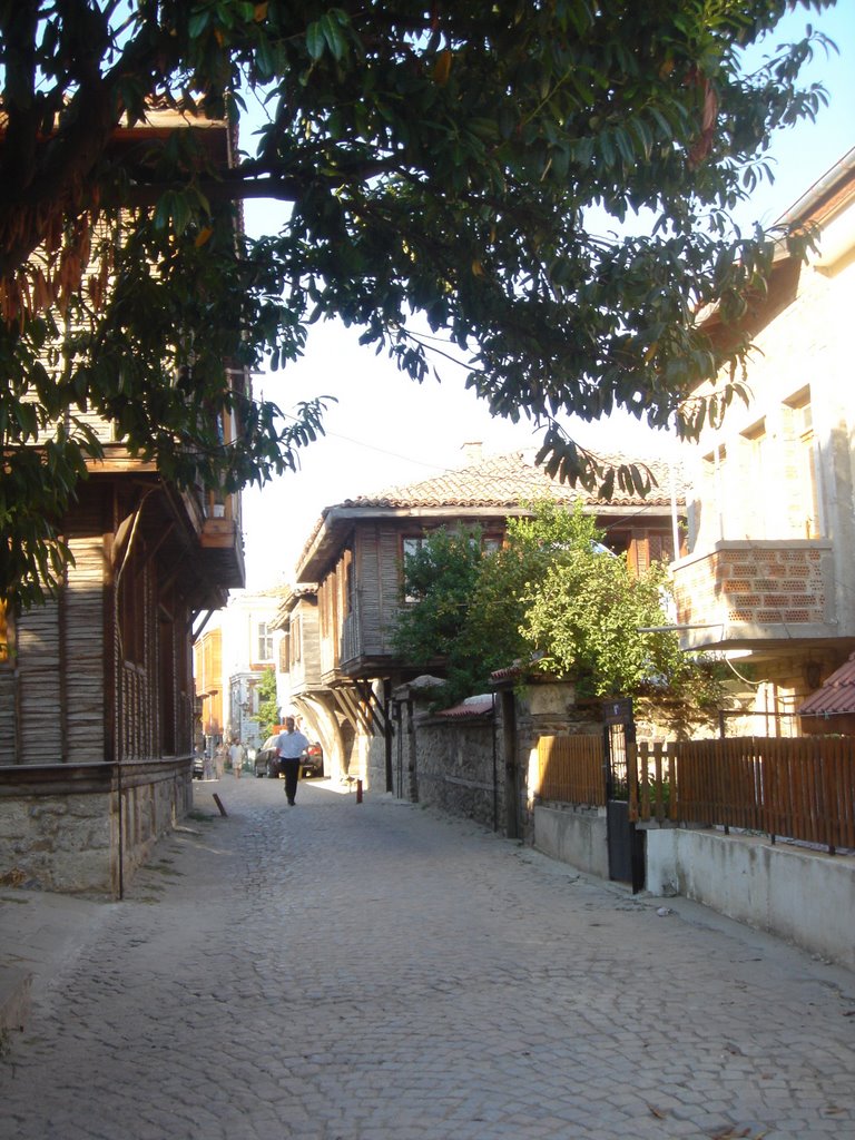 Street in old Sozopol (ulica w starym Sozopolu) by hvar