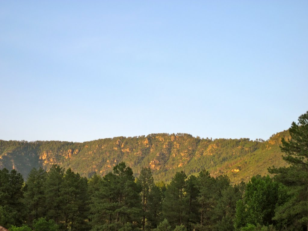 Mogollon Rim at sunset by Layne Parmenter