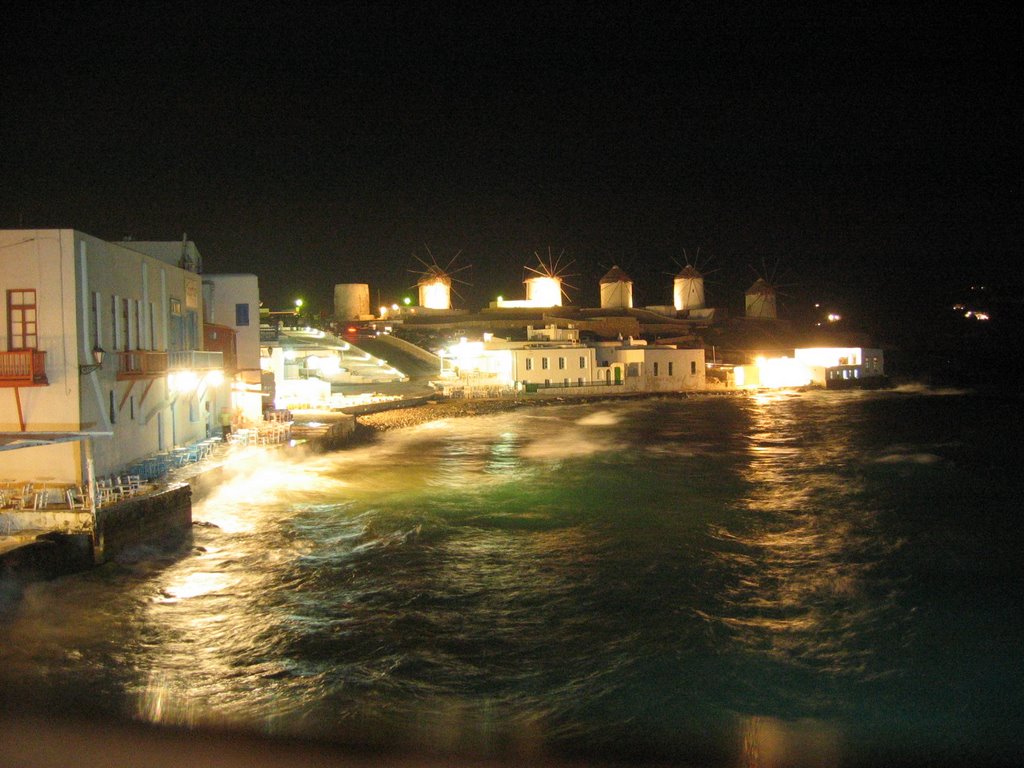 Mykonos by night by Tonisweb