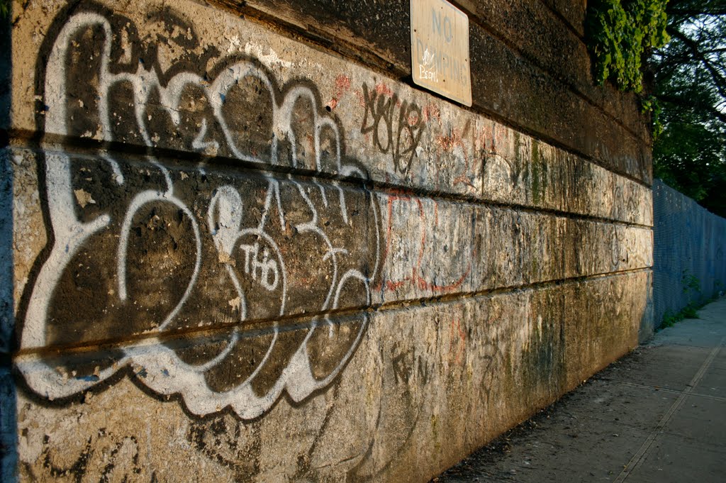 Graffitist under Railroad by jingchensun