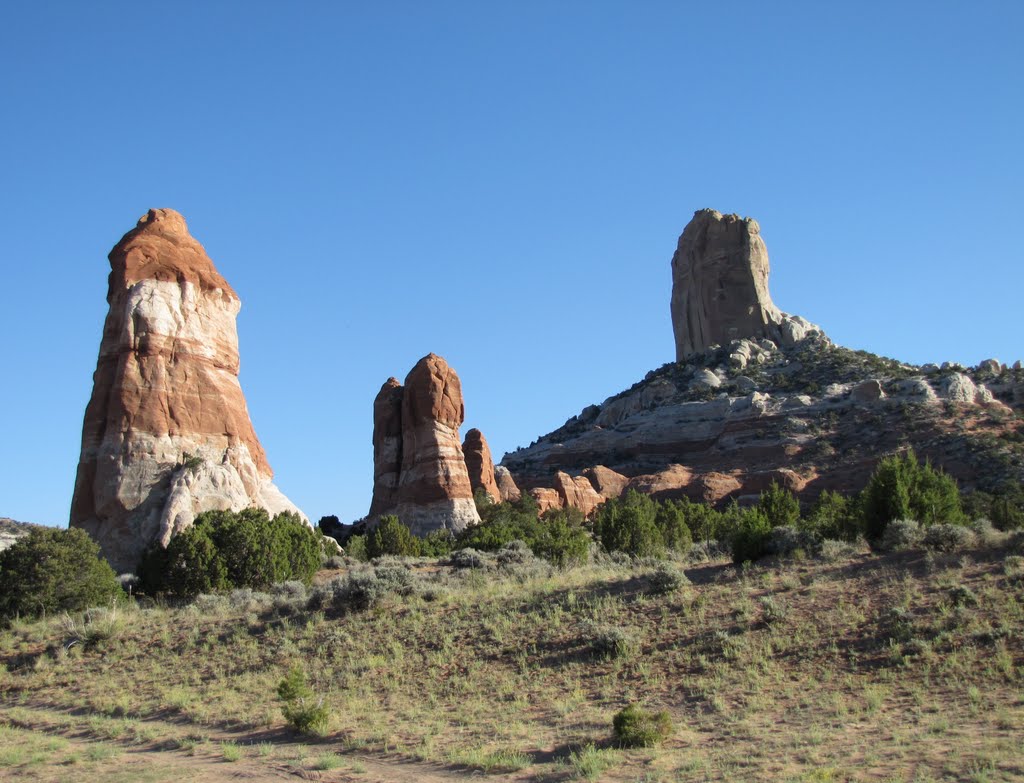 Two Red Mesas Area Pinnacles by Chris Sanfino