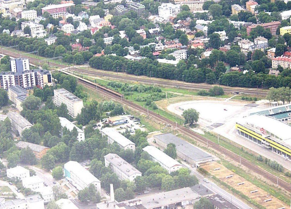 Rail junction on the main line east out of Tallinn by Stan Howe