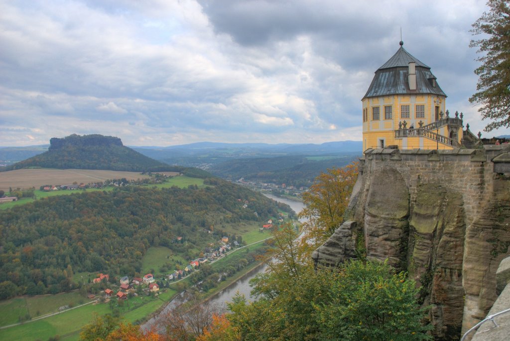 Panorama vom Königstein nach Süden by bheinemann