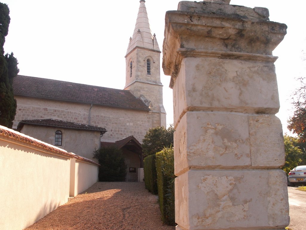 Entrée du cimetière et de l'église castin by brosse-ravat jacqueline