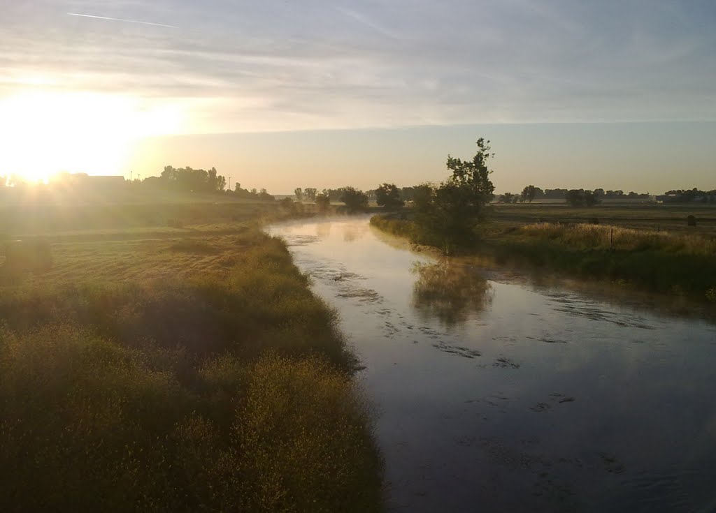 Sonnenaufgang an der Bode in Staßfurt by Holger2401De