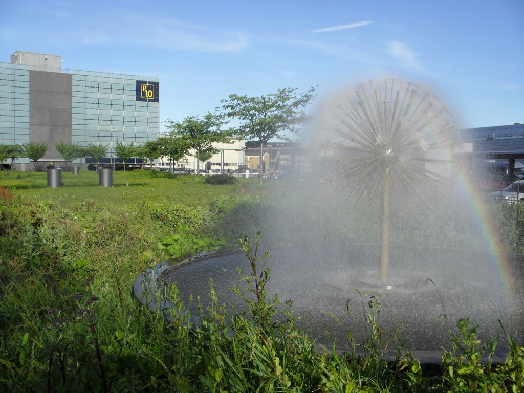 Fountain at airport I by gordo1958