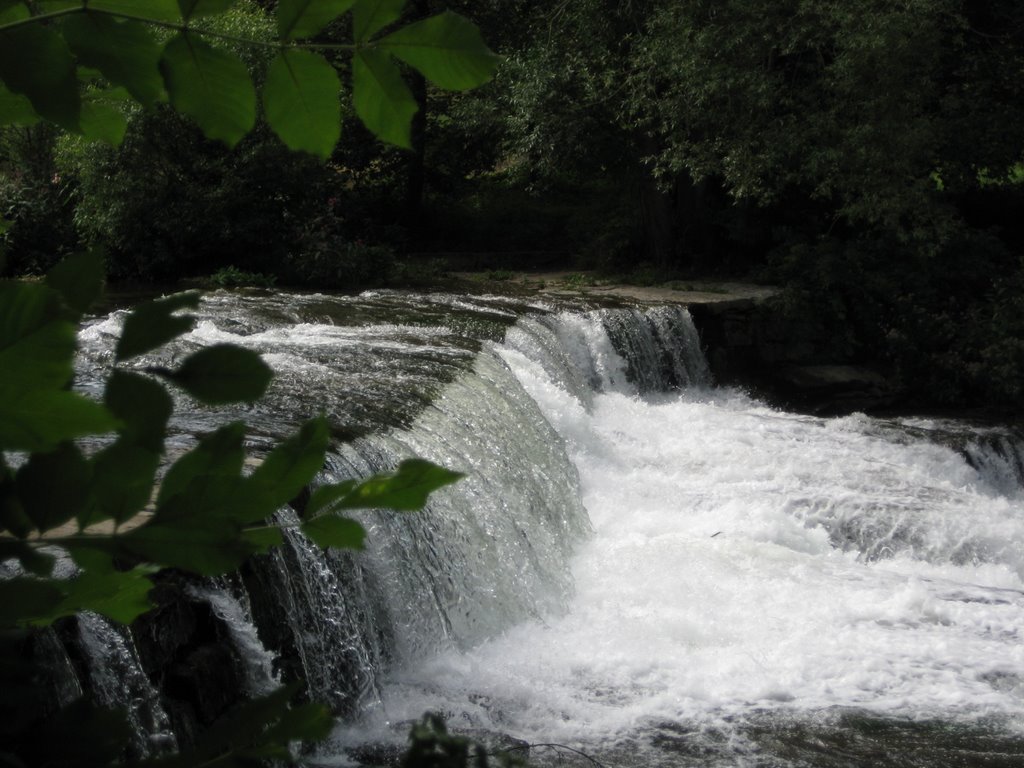 Wasserfall der Schwarza bei Bad Blankenburg by tobias markstein