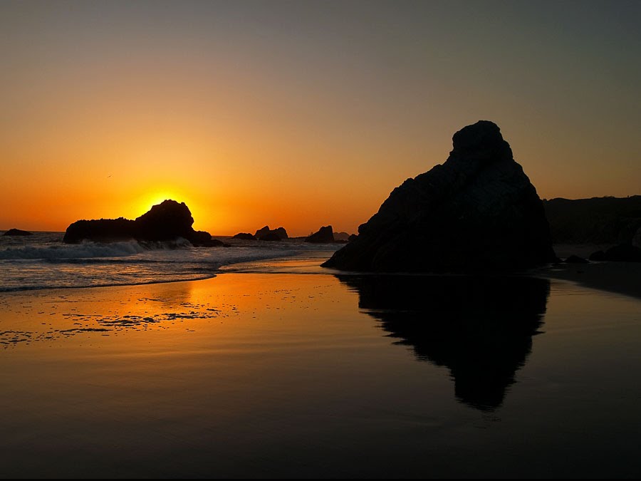 Golden Sunset at the Harris Beach, Oregon by algill