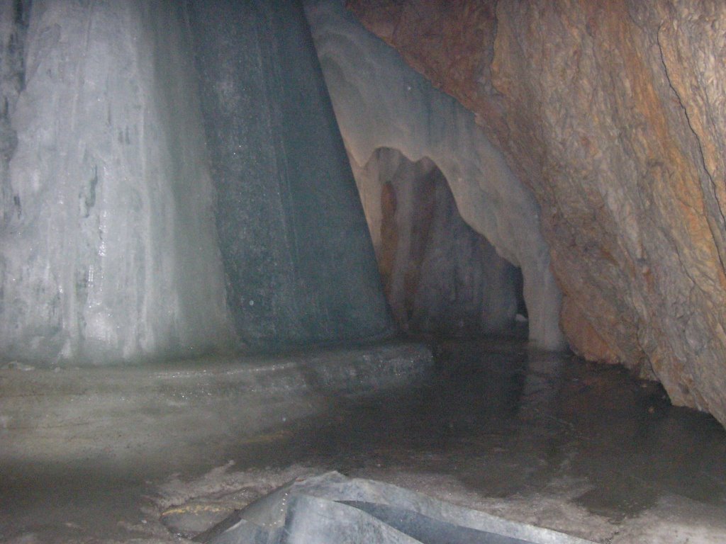 Ice cave, near Werfen, Austria by Moshe Shaharur