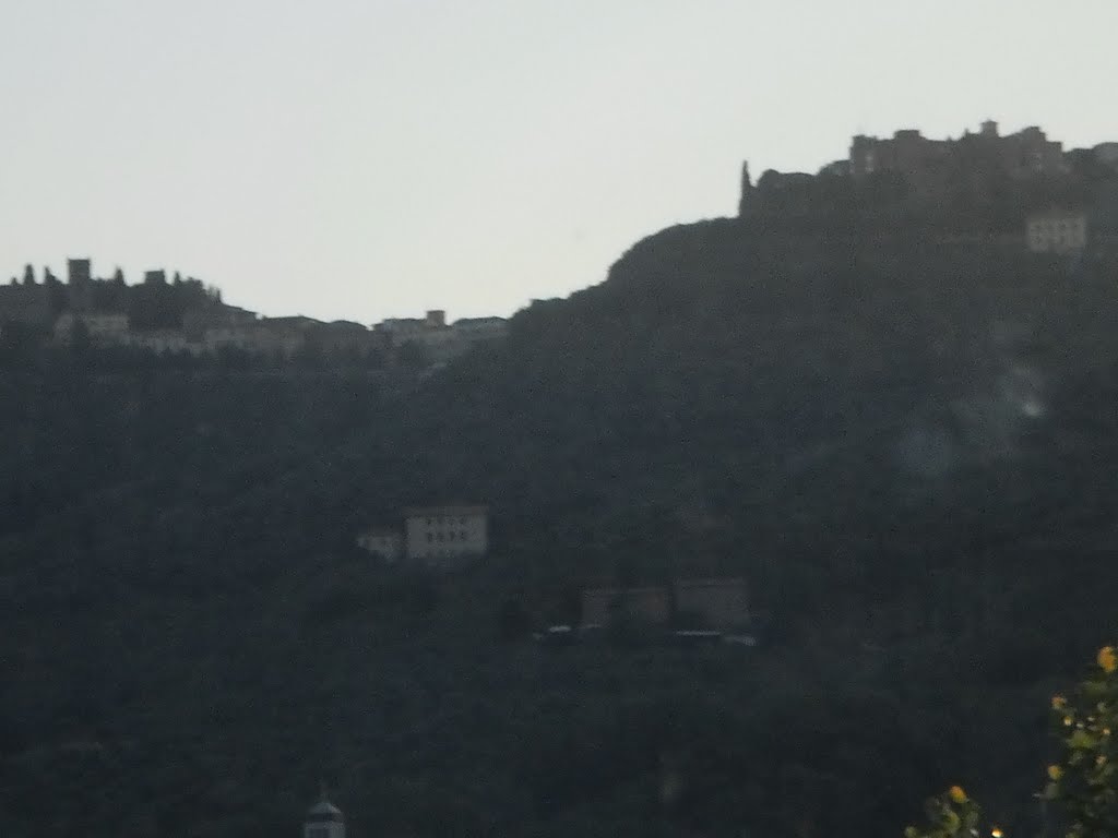 View from hotel room . Montecatini Altoin the back ground. by PM Velankar"velu".