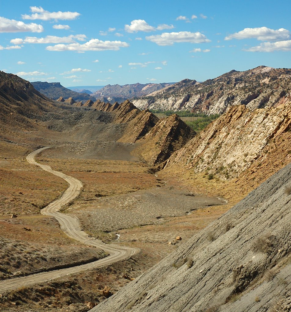 Cottonwood Canyon Rd The Cockscomb by Tom C.