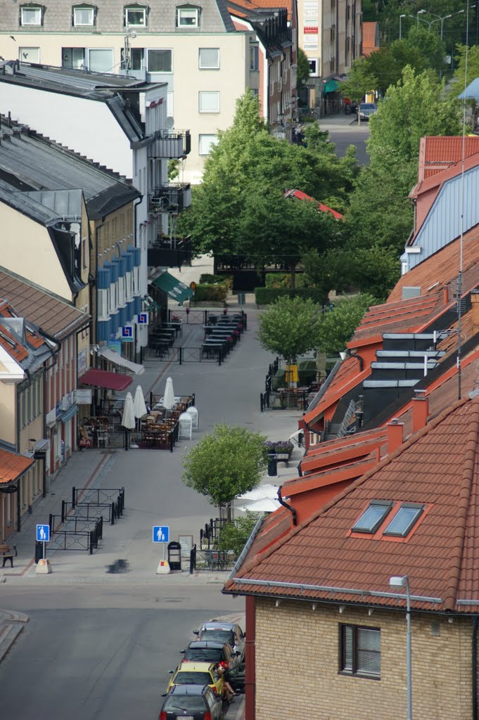 View over Enköping from Kungsgatan highrise - Kungsgatan. by Siple