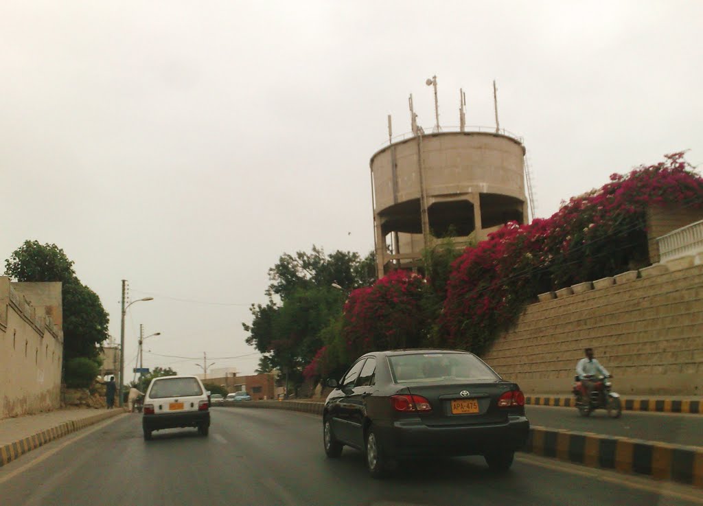 DHA Water Tank near Saudi Consulate by Abdul Razzak Lakhani