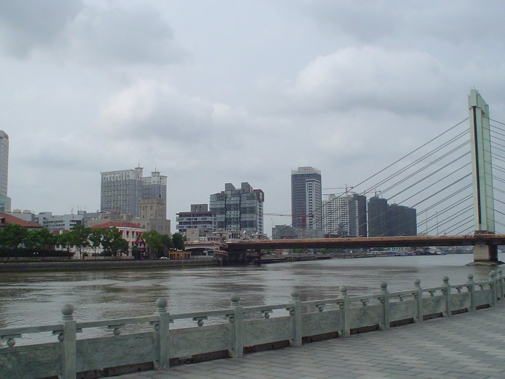 Qiangxia Bridge in front of Lao Waitan by Jorge Martinez R