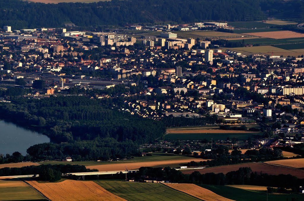 Yverdon from Mauborget by cedricLG