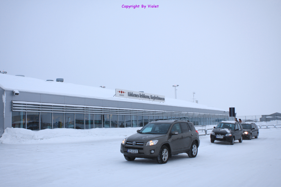 Kirkenes Airport in the winter by Violet Cheung