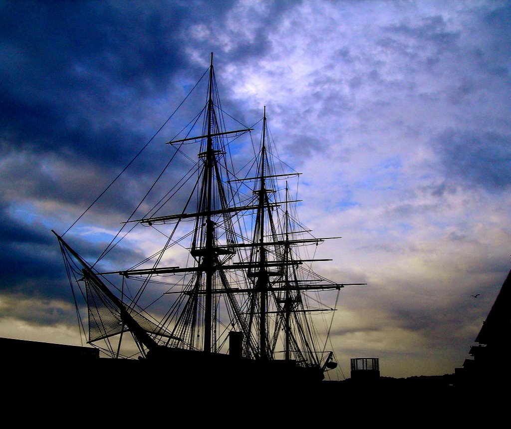 Frigate Jylland - Evening by Hanne Hedegaard