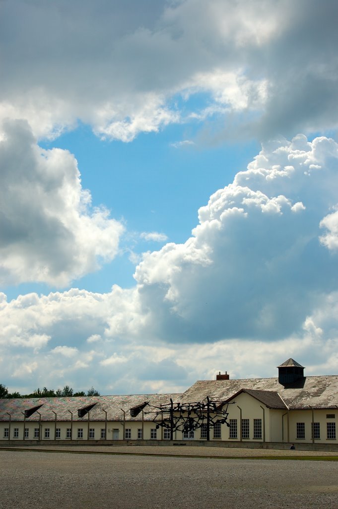 Dachau Memorial and Main Building by NateG