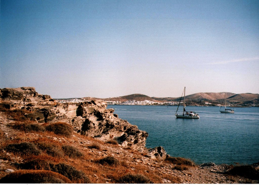 Naoussa from Monastiri, Paros by Nick Gent