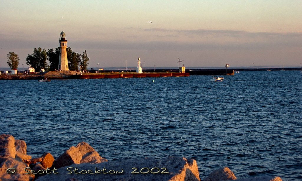 Buffalo Lighthouse - Coast Guard - Southtowns far background by Lusay