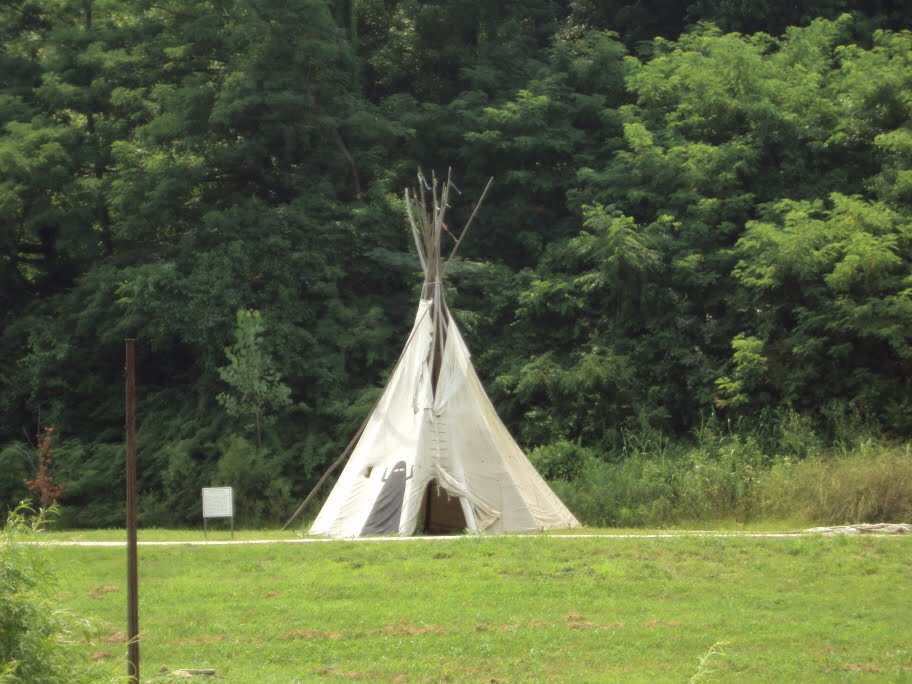 Indian Tee Pee at the reconstructed Bardstown village at Bardstown, Kentucky 07/03/2011 by vnvetlester