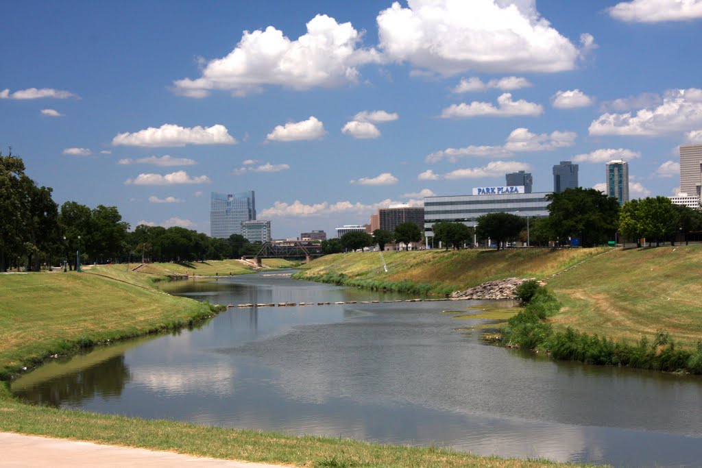 Chesapeake Energy Building and Park Plaza Building from the Forest Park Miniature Railroad by 1badgmc