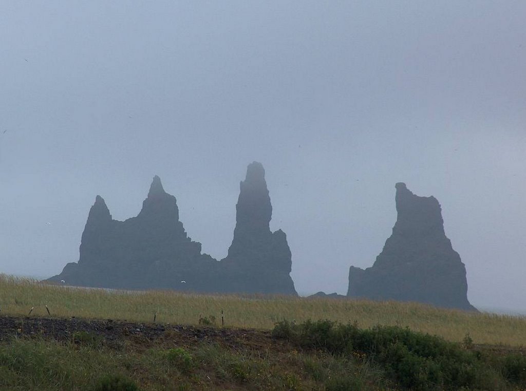 Vík - Reynisdrangar cliffs - Iceland by Peter Kesselyak