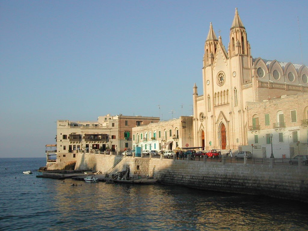 Lady of Mount Carmel's church in Balluta Bay by Michele Colombo