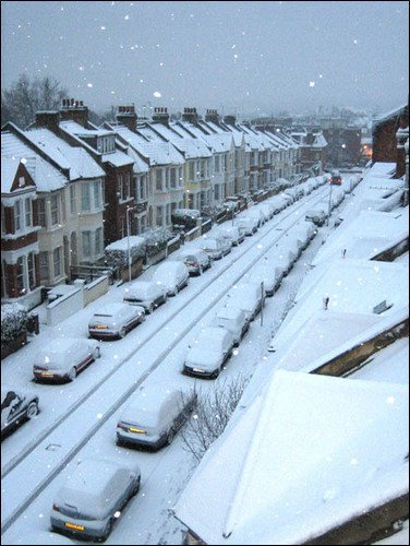 Snowy Burrard Road, NW6 by ghowell