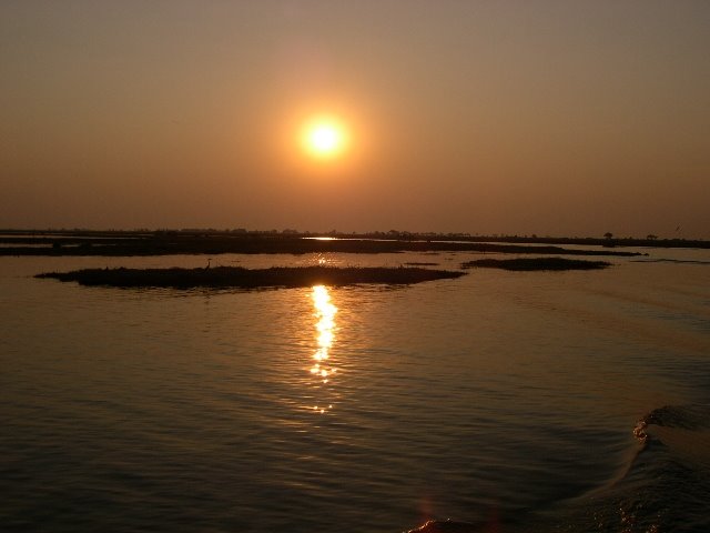 Sunset on Chobe river by Anna & Ale