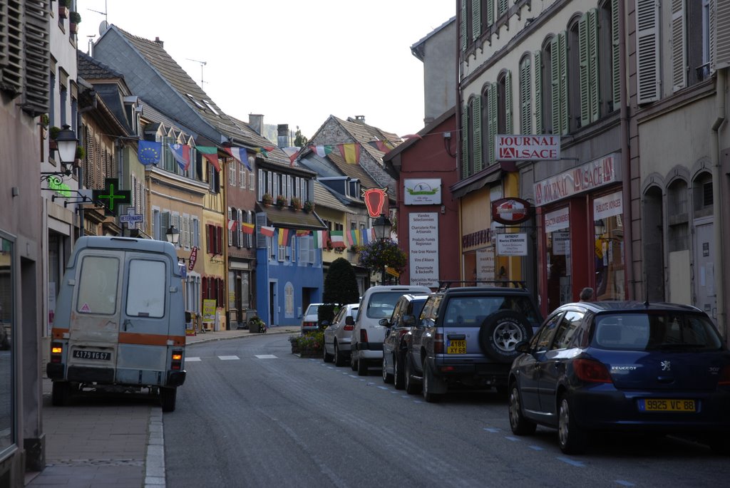 Street in St. Marie-aux-Mines_2 by Arvid Bjerkholt, Norway