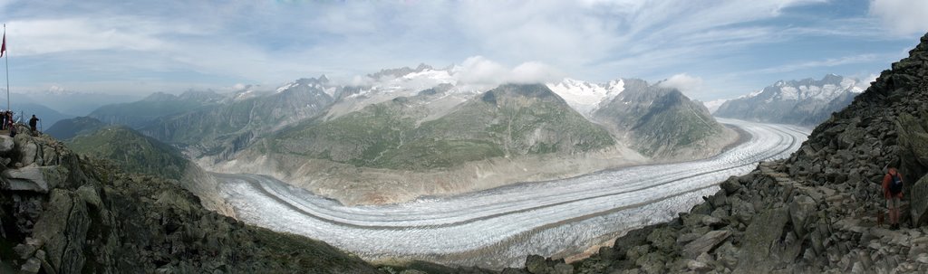 Aletschgletscher #1 - Blick vom Bettmergrat (2647m) by wooddler