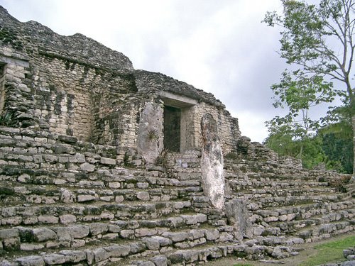 Kohunlich Stelae by Bill Cook