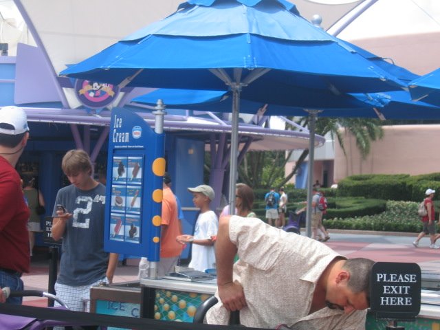 Ice Cream stand in Future World Center Plaza by disneypix4life