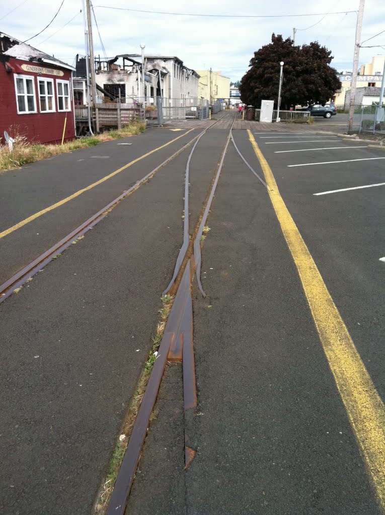 Old switch paved over on ex-SP&S in Astoria by amtrak8